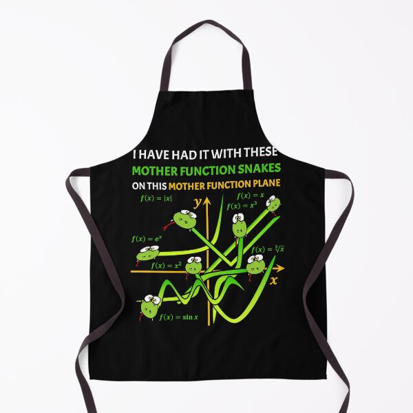 Item preview, Funny Nerdy I Have Had it with these Mother Function Snakes on this Mother Function Plane Math Teacher White Text designed and sold by MathWare MathClips.