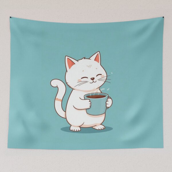 Item preview, coffee cat designed and sold by vinniespeer.