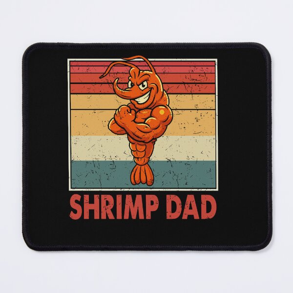 Item preview, Shrimp Dad Retro Funny Muscle Design designed and sold by TinaMDedrick.