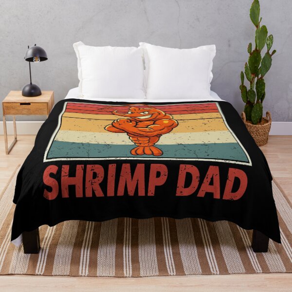 Item preview, Shrimp Dad Retro Funny Muscle Design designed and sold by TinaMDedrick.