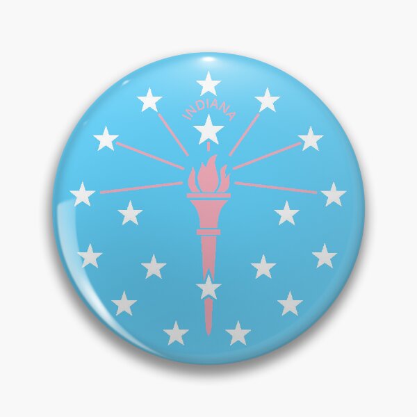 Item preview, Transgender pride colored flag of Indiana designed and sold by ElectronTheNerd.