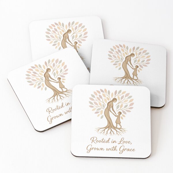 Item preview, Rooted in Love Grown with Grace – Mother and Child Tree Art designed and sold by inkoutninja.