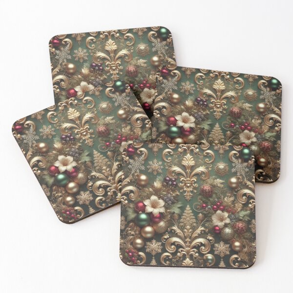 Item preview, Regal Evergreen Christmas Opulence Pattern designed and sold by Oonward2021.