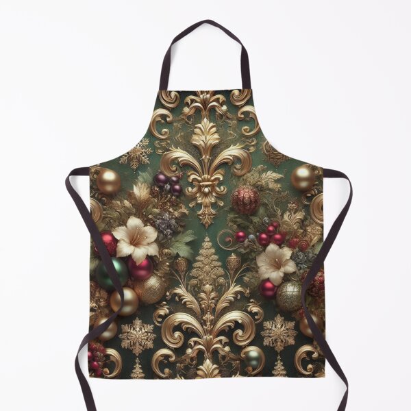 Item preview, Regal Evergreen Christmas Opulence Pattern designed and sold by Dream Bloom Gallery.