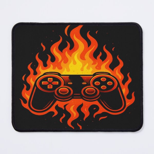 Item preview, Fiery Gaming Controller – Epic Flame Art for Gamers designed and sold by FernandsOficial.