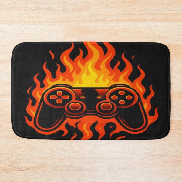 Item preview, Fiery Gaming Controller – Epic Flame Art for Gamers designed and sold by FernandsOficial.
