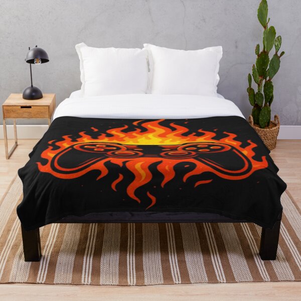 Aperçu de l'œuvre Manette de jeu enflammée – Un design épique en forme de flamme pour les joueurs créée et vendue par FernandsOficial.
