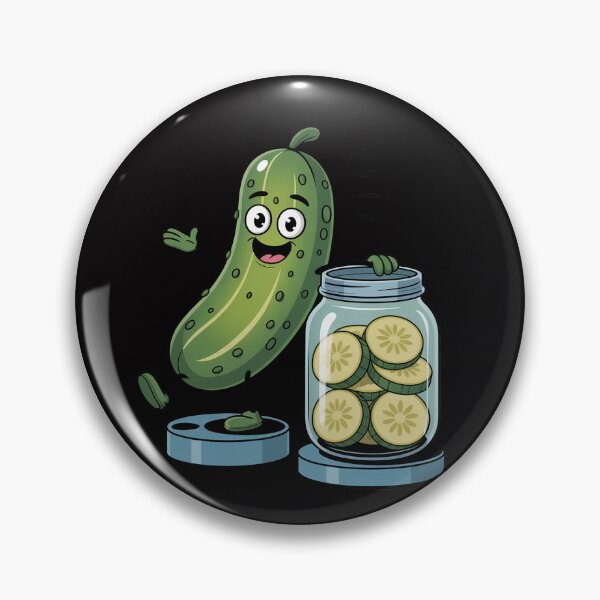 Item preview, Pickle Surprise A Cucumber And A Jar Of Sliced Pickles designed and sold by Viepenny.