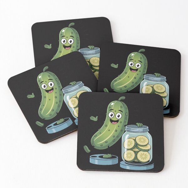 Item preview, Pickle Surprise A Cucumber And A Jar Of Sliced Pickles designed and sold by Viepenny.