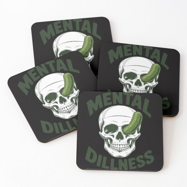 Item preview, Pickle Lover Pickle Skull Pickle Queen Mental A Dillness designed and sold by Viepenny.