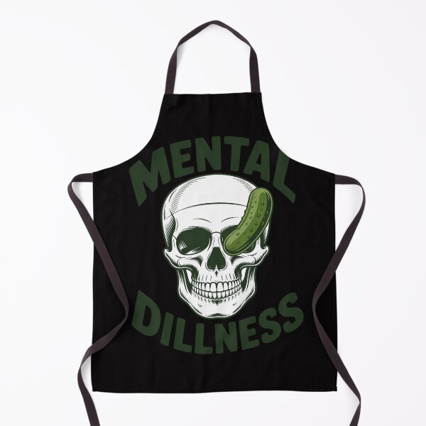 Item preview, Pickle Lover Pickle Skull Pickle Queen Mental A Dillness designed and sold by Viepenny.