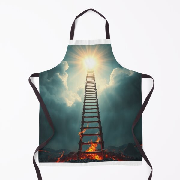 Item preview, Jacob's Ladder to Heaven Flames Spiritual Art Print designed and sold by EllDAV777.
