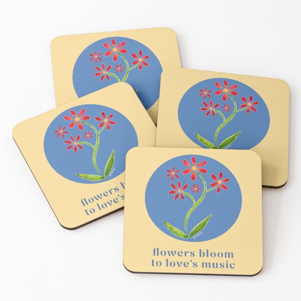 Item preview, Dancing Watercolor Daisies Blue Sky designed and sold by ginalouisalynn.