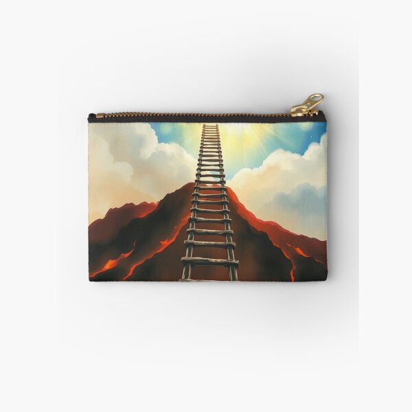 Item preview, Ladder from Hell to Heaven Motivational Surreal Art Print designed and sold by EllDAV777.
