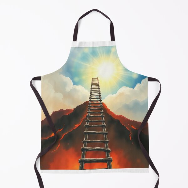 Item preview, Ladder from Hell to Heaven Motivational Surreal Art Print designed and sold by EllDAV777.