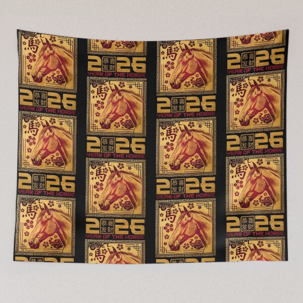Item preview, Year of The Horse 2026 Chinese New Year Lunar Zodiac Sign designed and sold by jakaun.