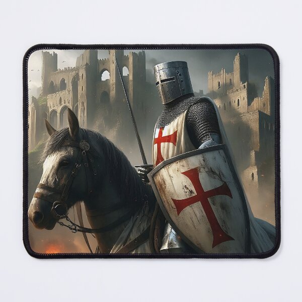 Item preview, Templar Knight on Horseback designed and sold by GalleryBrisArt.