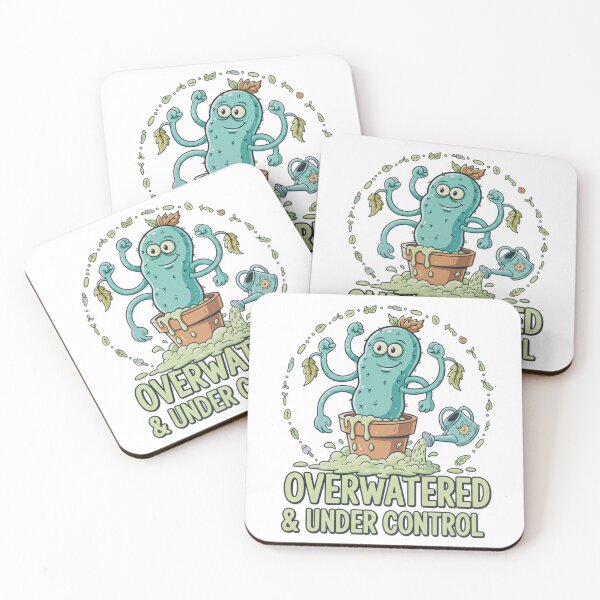 Item preview, Overwatered & Under Control Plant Humor designed and sold by MRMDesign90.