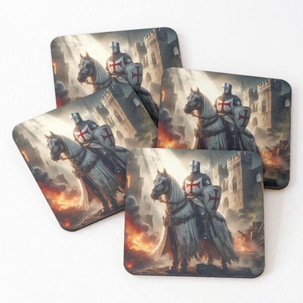 Item preview, Templar Knight on Horseback designed and sold by GalleryBrisArt.