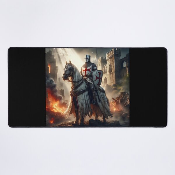 Item preview, Templar Knight on Horseback designed and sold by GalleryBrisArt.