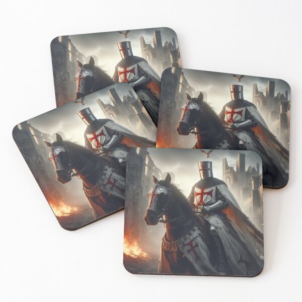 Item preview, Templar Knight on Horseback designed and sold by GalleryBrisArt.