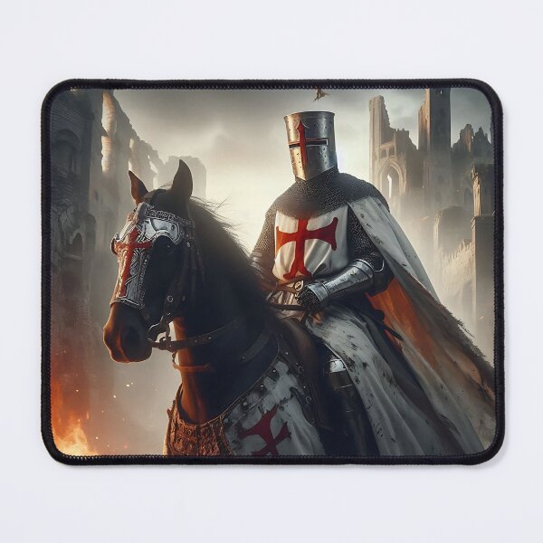 Item preview, Templar Knight on Horseback designed and sold by GalleryBrisArt.
