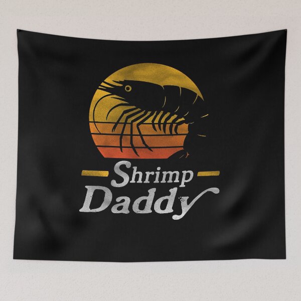 Item preview, Shrimp Daddy Sunset Retro Shirt designed and sold by TinaMDedrick.