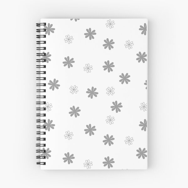 Item preview, Petals - Vintage Glamour - white grey designed and sold by Stephanie Fiona Design.