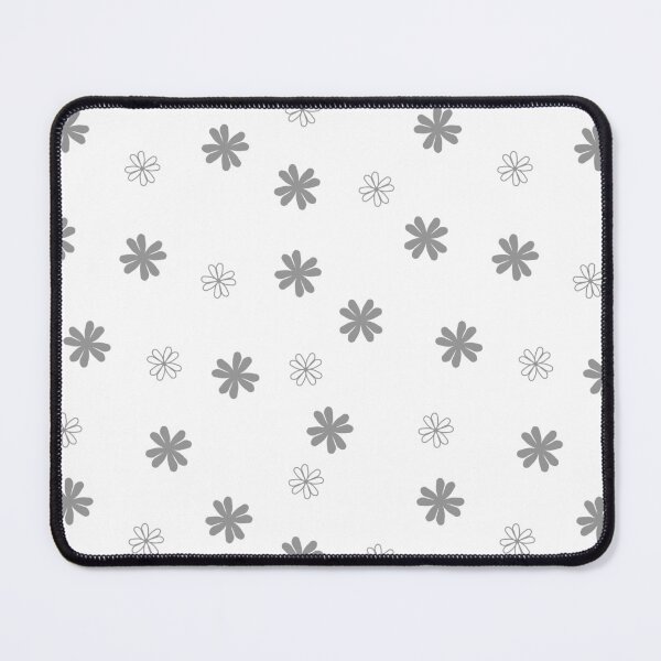 Item preview, Petals - Vintage Glamour - white grey designed and sold by Stephanie Fiona Design.