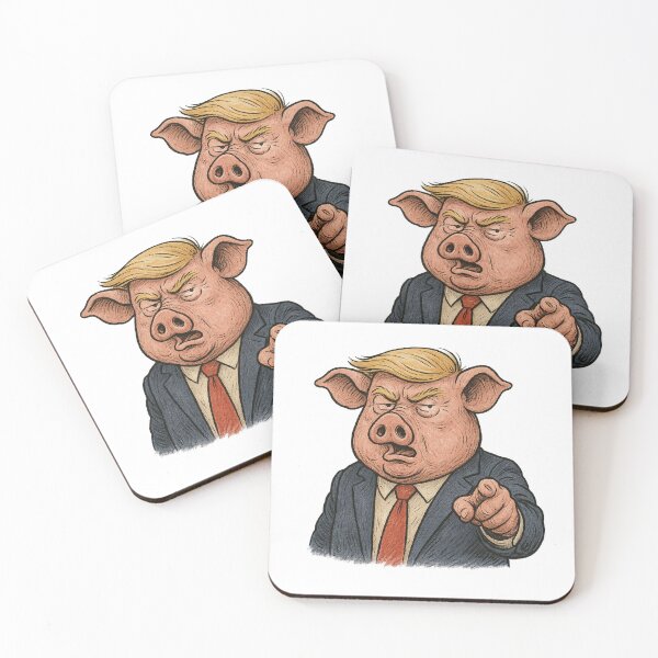 Item preview, Pig-Eared Political Caricature • Satire President Piggy Protest  designed and sold by The Junto Shop.