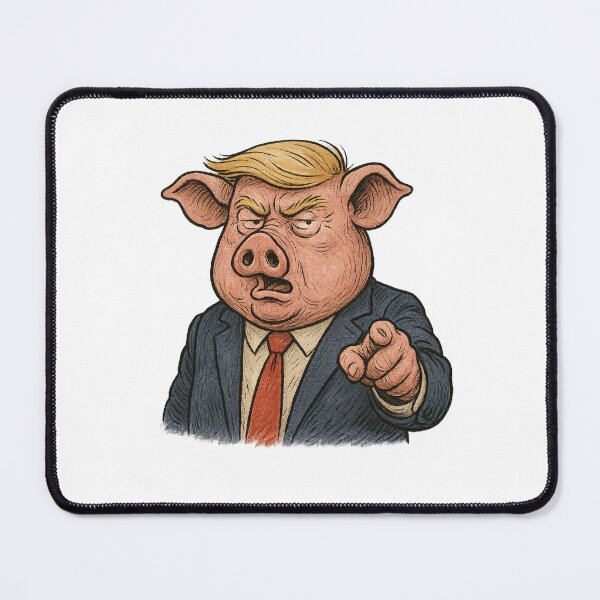Item preview, Pig-Eared Political Caricature • Satire President Piggy Protest designed and sold by The Junto Shop.