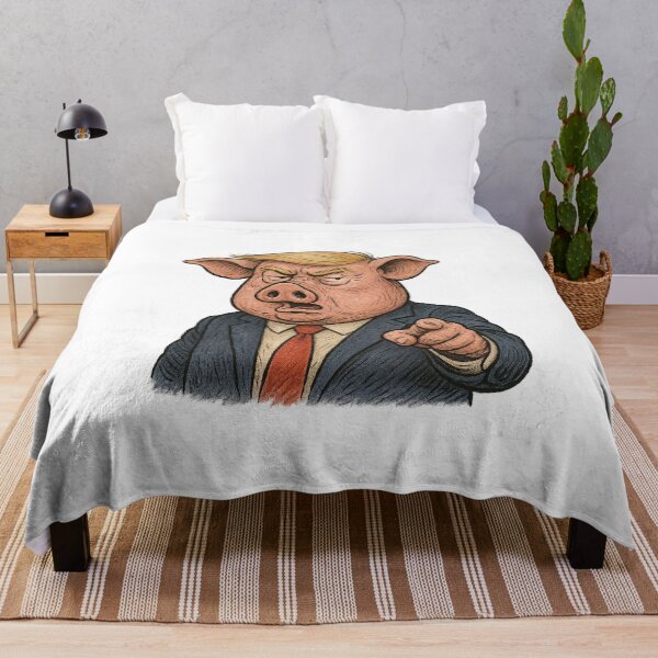 Item preview, Pig-Eared Political Caricature • Satire President Piggy Protest  designed and sold by The Junto Shop.