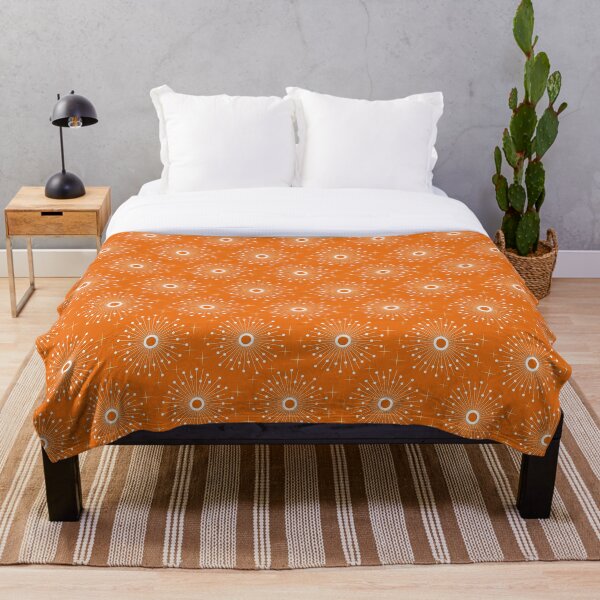 Item preview, Retro Mid Century Mod Orange Atomic Starburst designed and sold by RetroMaggie.