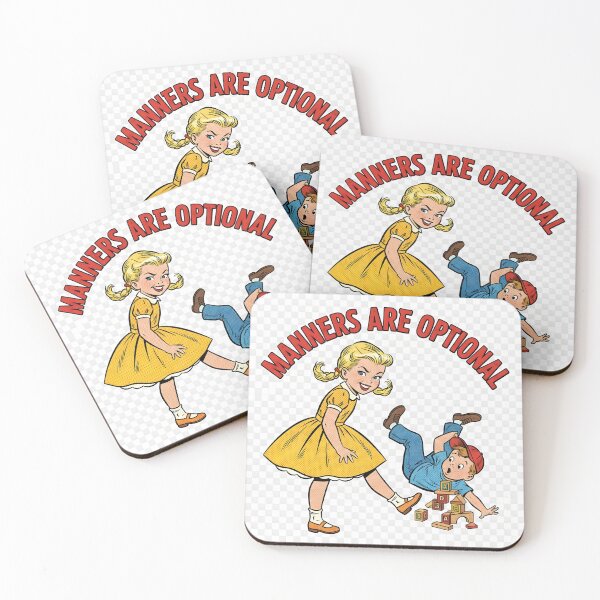 Item preview, Manners Are Optional – Retro 1950s Funny Kids Vintage Humor Shirt designed and sold by Kayluv1.