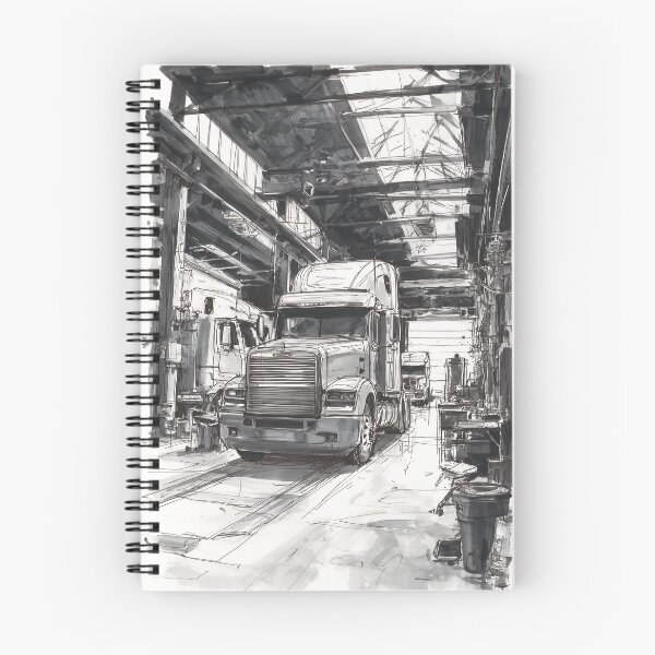 Item preview, Diesel Giants in the Service Bay designed and sold by ArgentoArt.