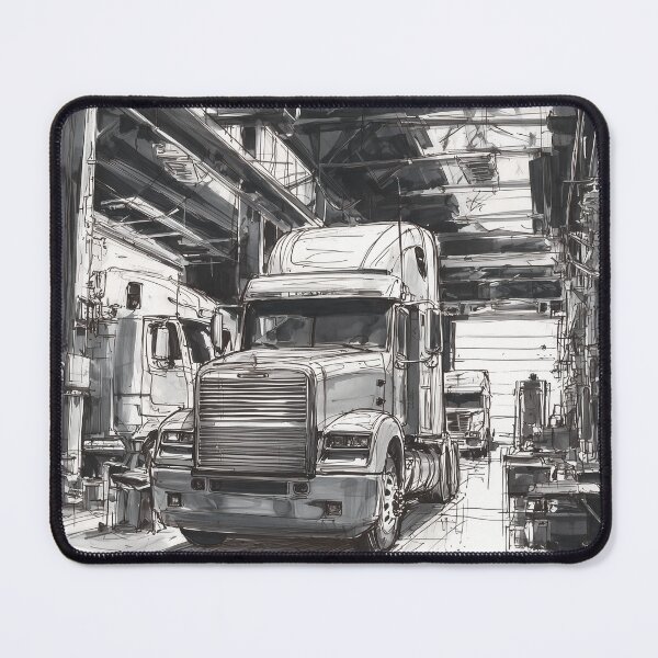 Item preview, Diesel Giants in the Service Bay designed and sold by ArgentoArt.