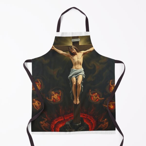 Item preview, Jesus Crucified Over Hell - Dante Dark Art Crucifixion designed and sold by EllDAV777.