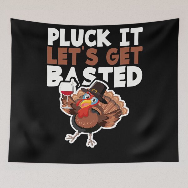 Item preview, Happy Lets Basted Vintage Holiday Thanksgiving Pluck It Get Quote designed and sold by HollyShabero.