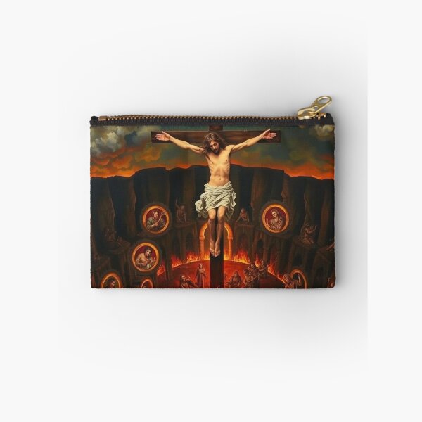Item preview, Jesus Crucified Above Hell - Dramatic Religious Art designed and sold by EllDAV777.