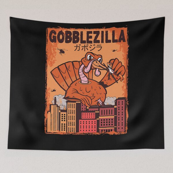 Item preview, Funny Humor Thanksgiving Gobblezilla Retro Quote Style Happy designed and sold by nguyenconguan80.