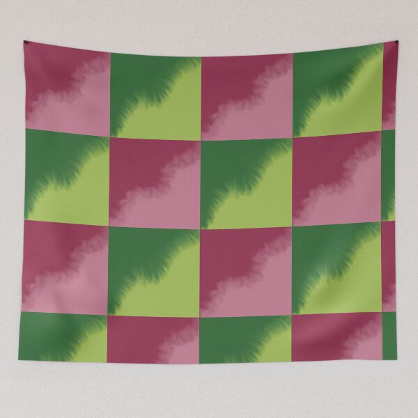 Item preview, Green and red smudge check designed and sold by lfitz40.