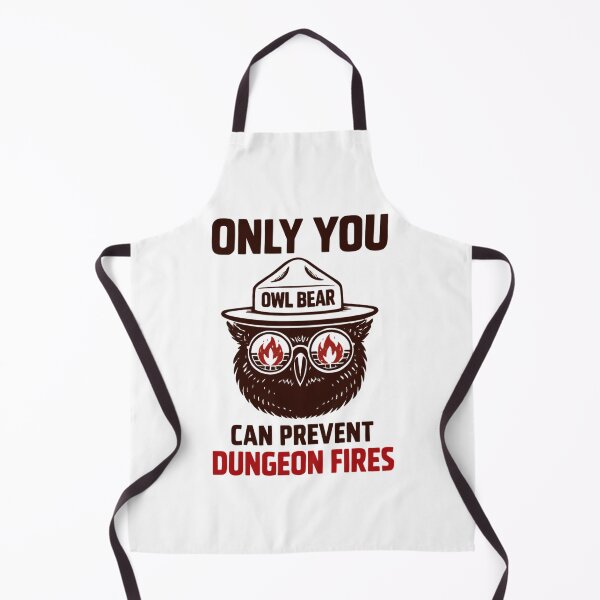 Item preview, Only You Can Prevent Dungeons Fires Cute Owlbear Dnd designed and sold by Carolina Pacheco.