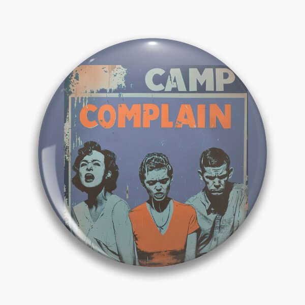 Item preview, Camp Complain Retro Mid-Century Pop Art Poster Design designed and sold by AHumanInTheLoop.