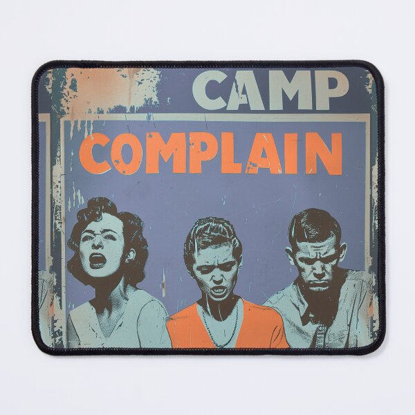 Item preview, Camp Complain Retro Mid-Century Pop Art Poster Design designed and sold by AHumanInTheLoop.