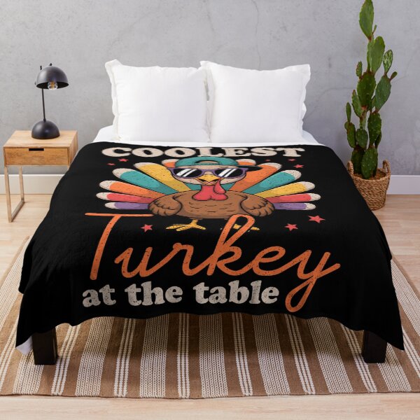 Item preview, Table Thankful Turkey Vintage Coolest Day At Happy Turkey designed and sold by GeoroSturgis.