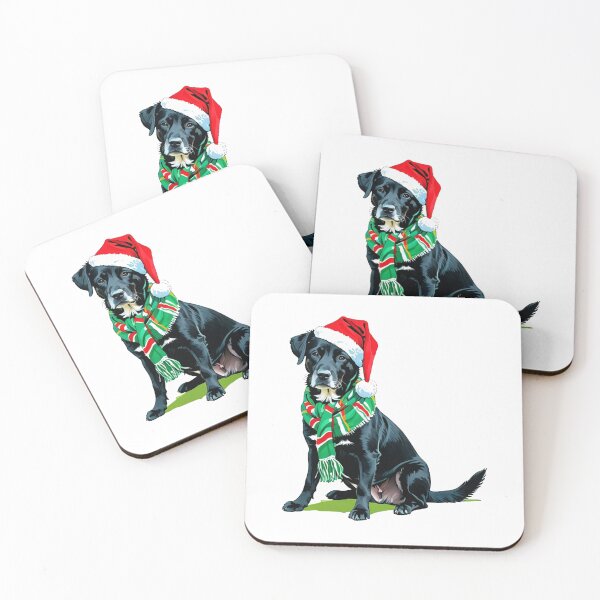 Artikelvorschau, Weihnachtlicher schwarzer Labrador-Hund entworfen und verkauft von graphiRR.