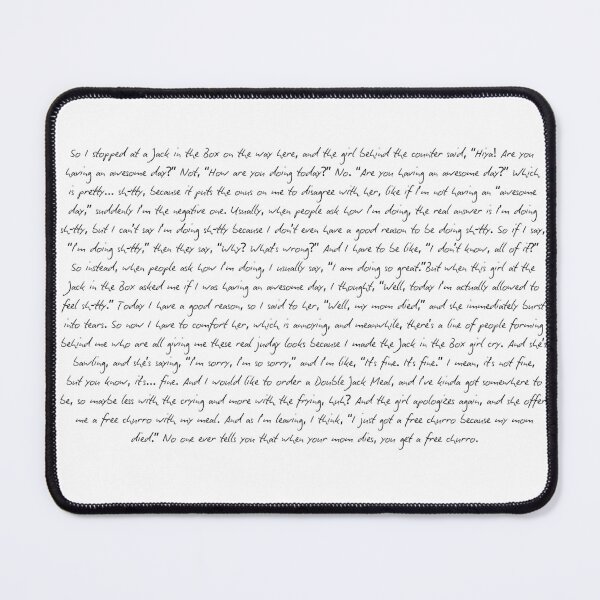 Item preview, free churro speech designed and sold by chickensoupshop.