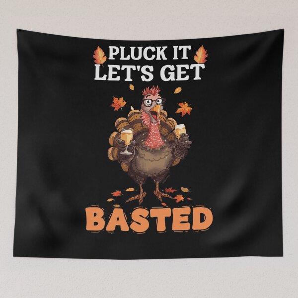 Item preview, It Get Basted Holiday Happy Quote Lets Pluck Thanksgiving Vintage designed and sold by HollyShabero.