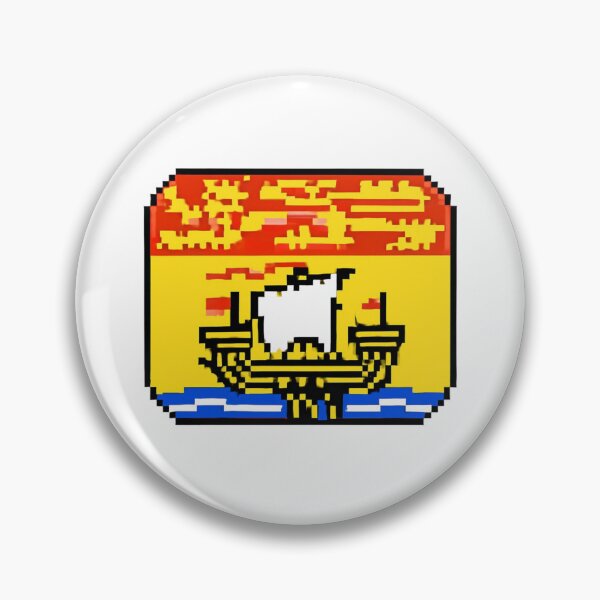 Item preview, New Brunswick, Canada Pixelated Flag T-shirt designed and sold by Blue-Heron-D.