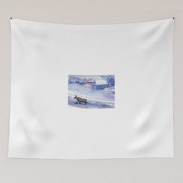 Item preview, Norwegian Moose in Heavy Snow  designed and sold by Randy Sprout Fine Art.
